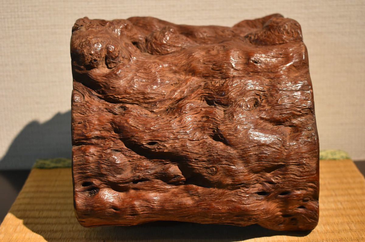 本物保証新品Z2454時代 天然木筆筒 /中国古玩 朝鮮 古美術品 骨董品 時代品 美術品 木工、竹工芸