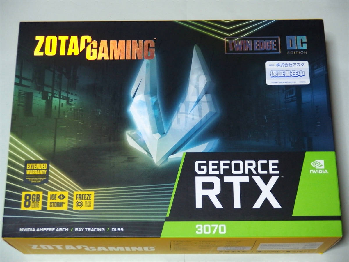 ☆非LHR ZOTAC GAMING GeForce RTX 3070 Twin Edge OC ZT-A30700H-10P