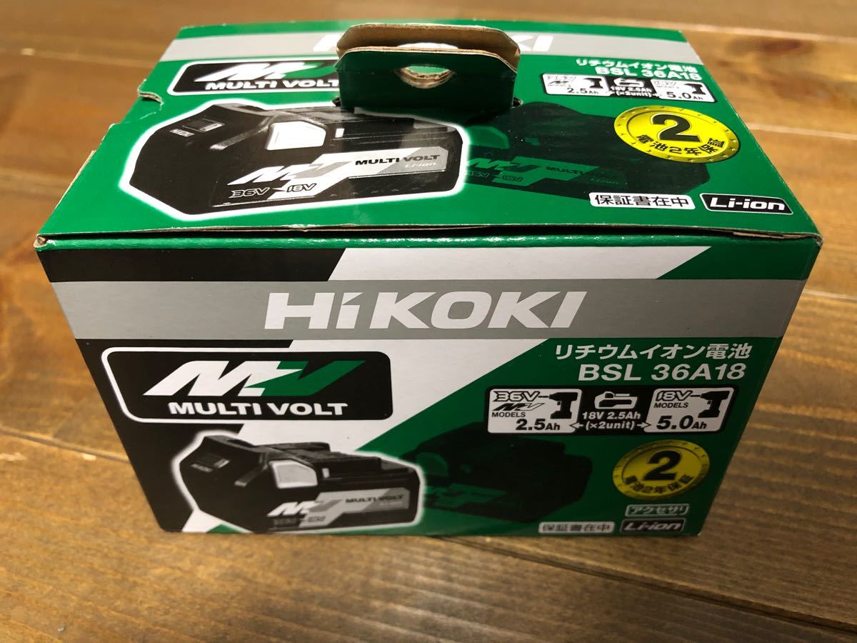 楽天 新品未使用 HiKOKI 保証書付 BSL36A18 純正マルチボルト 国内外の人気集結! 新品保証書付 ハイコーキ 10台セット 電池BSL36A18 36v 工具/メンテナンス