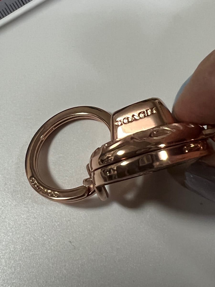 未使用保管品　コーチ　キーリング　キーホルダー　ピンクゴールド COACH 値下げ