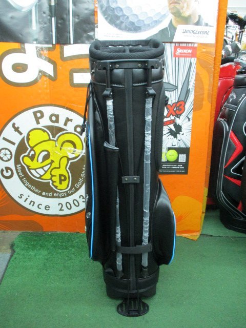 新品 未使用)GTD スタンドキャディバック GTD-STCB(2022)ブラック/ブルー (今店) GTD新品未使用品スタンドキャディバック