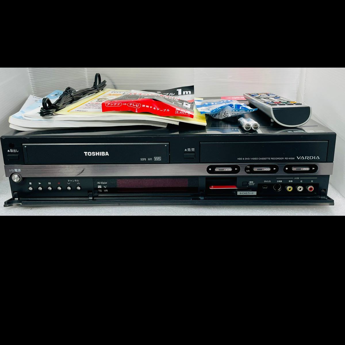 動作品/東芝/RD-W300/VHS/HDD/DVDレコーダー/一体型/取説付き culto.pro