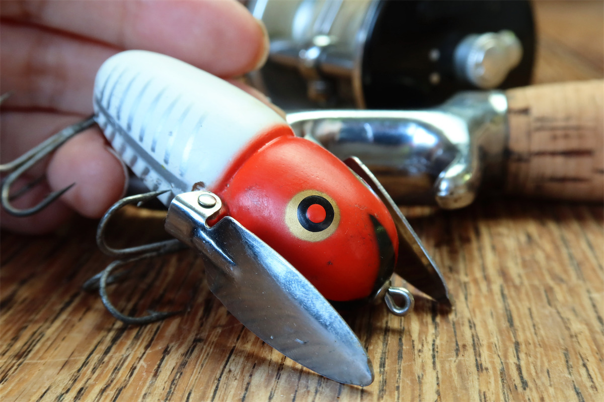 60/70S ! HEDDON CRAZY CRAWLER SPOOK クレージークローラー ABU BALSA50 SMITH FENWICK UMCO ハトリーズ 全盛期のオールドルアー_画像1