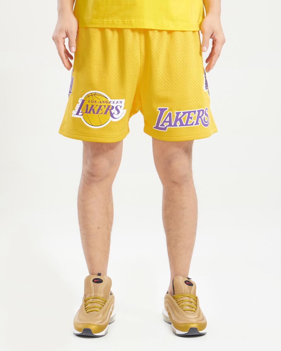 おすすめネット BF87)PRO Lakersジャージハーフパンツ/黄色/XL