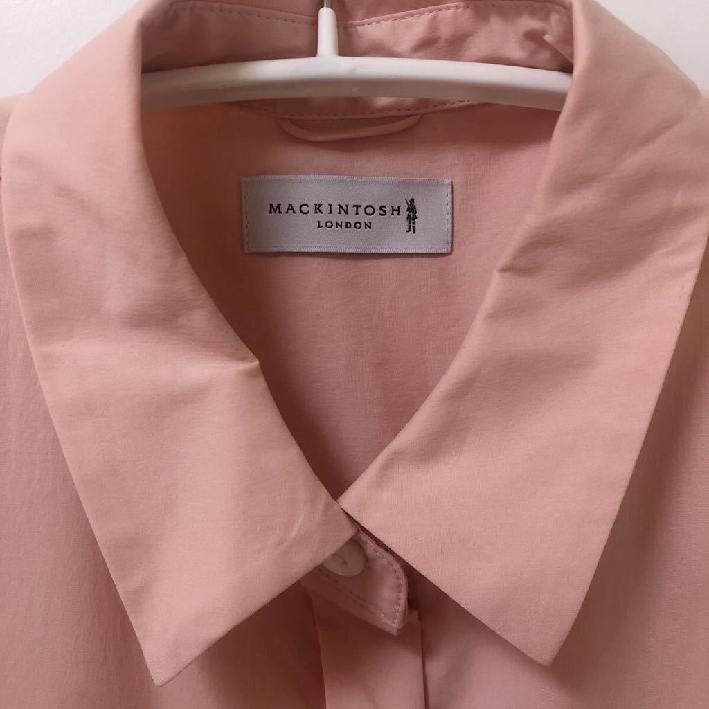1 раз надеты для .!used прекрасный товар Macintosh London короткий рукав оборка блуза размер 38 розовый 