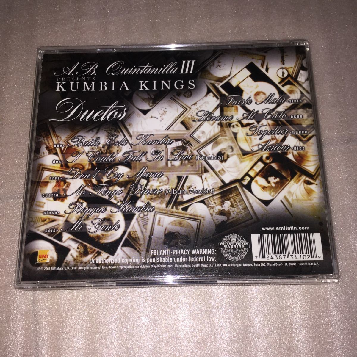 R&B/LATIN/A.B.QUINTANILLA Ⅲ PRESENTS KUMBIA KINGS/Duetos/2005/ROGER TROUTMAN_画像2