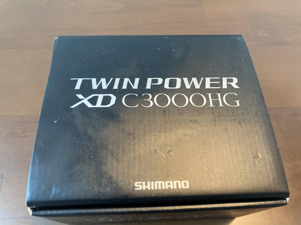 使用3回 シマノ 21 ツインパワーXD C3000HG ハンドルカスタム SHIMANO 21 TWIN POWER XD スピニングリール 中古品