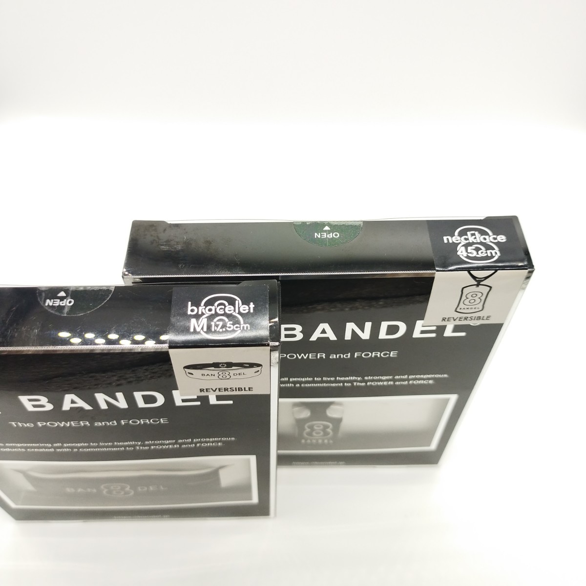 新品 BANDEL ネックレス ブレスレット NO.8 Mサイズ セット　バンデル　リバーシブル