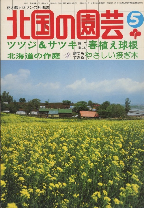 ■北国の園芸　1980.5月号　［特集：ツツジ&サツキ／鉢で楽しむ春植え球根他］検：ジムカデ・セントポーリア_画像1