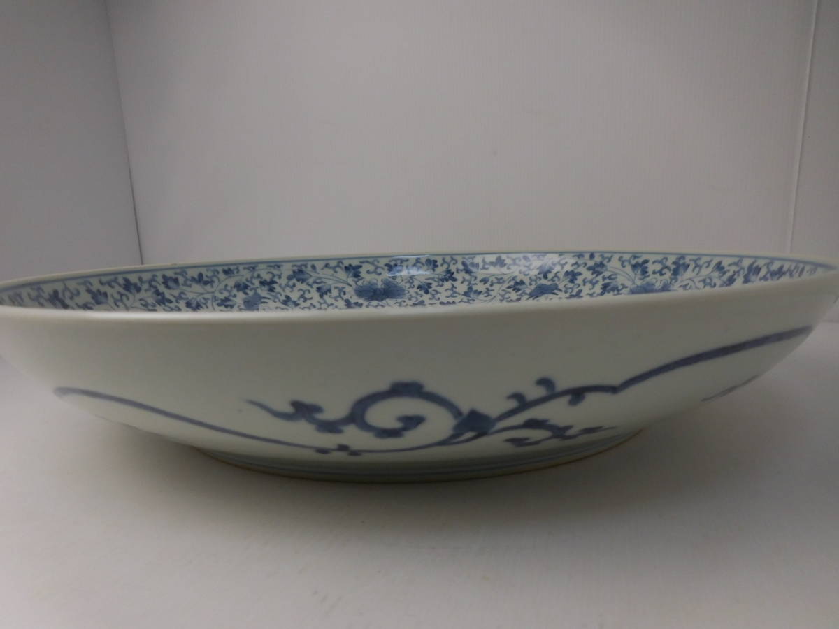 古伊万里 花唐草ボタン獅子文 十二尺皿 無傷 | inmano.com.br