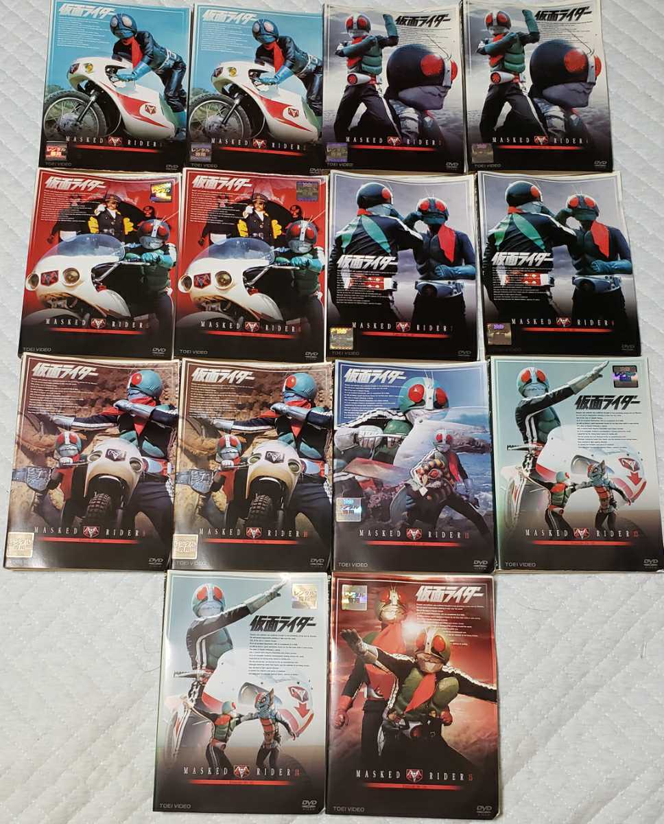 仮面ライダー 初代 1号 2号 DVD 全16巻中14巻 未完 レンタル版☆送料無料☆藤岡弘