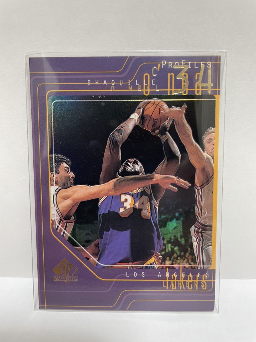 NBAカード シャキール・オニール SHAQUILLE O’NEAL PROFILES P23 1996 rebounding specialist UPPER DECK SP AUTHENTIC【レイカーズ時代】_画像1