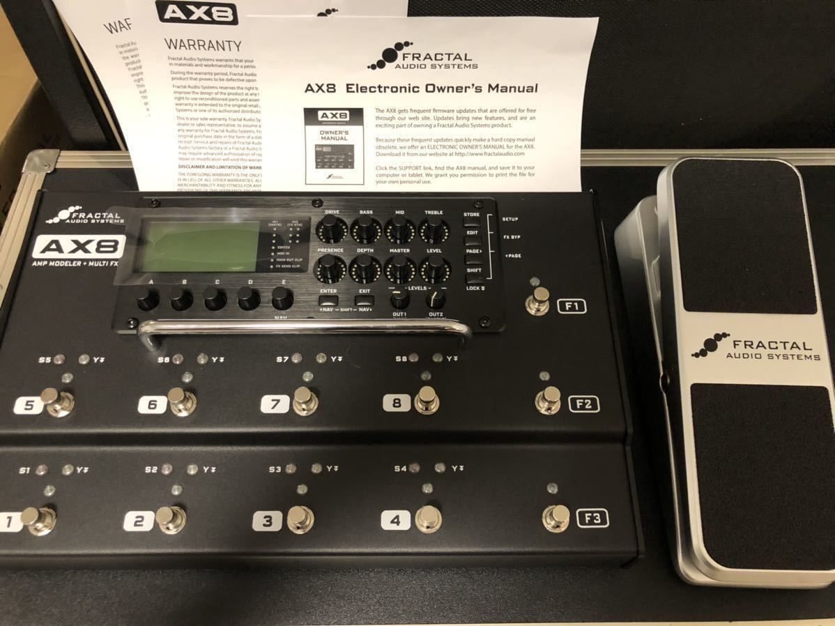 超美品FRACTAL AUDIO AX8 + EV-1 フラクタルオーディオ アンプ