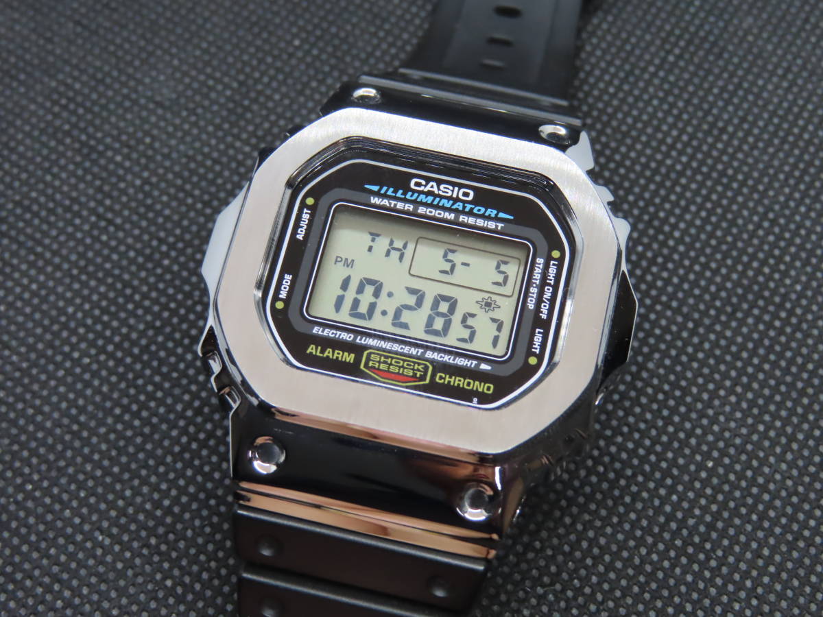 1円～【電池新品・美品】CASIO/カシオ G-SHOCK/Gショック メタルベゼル