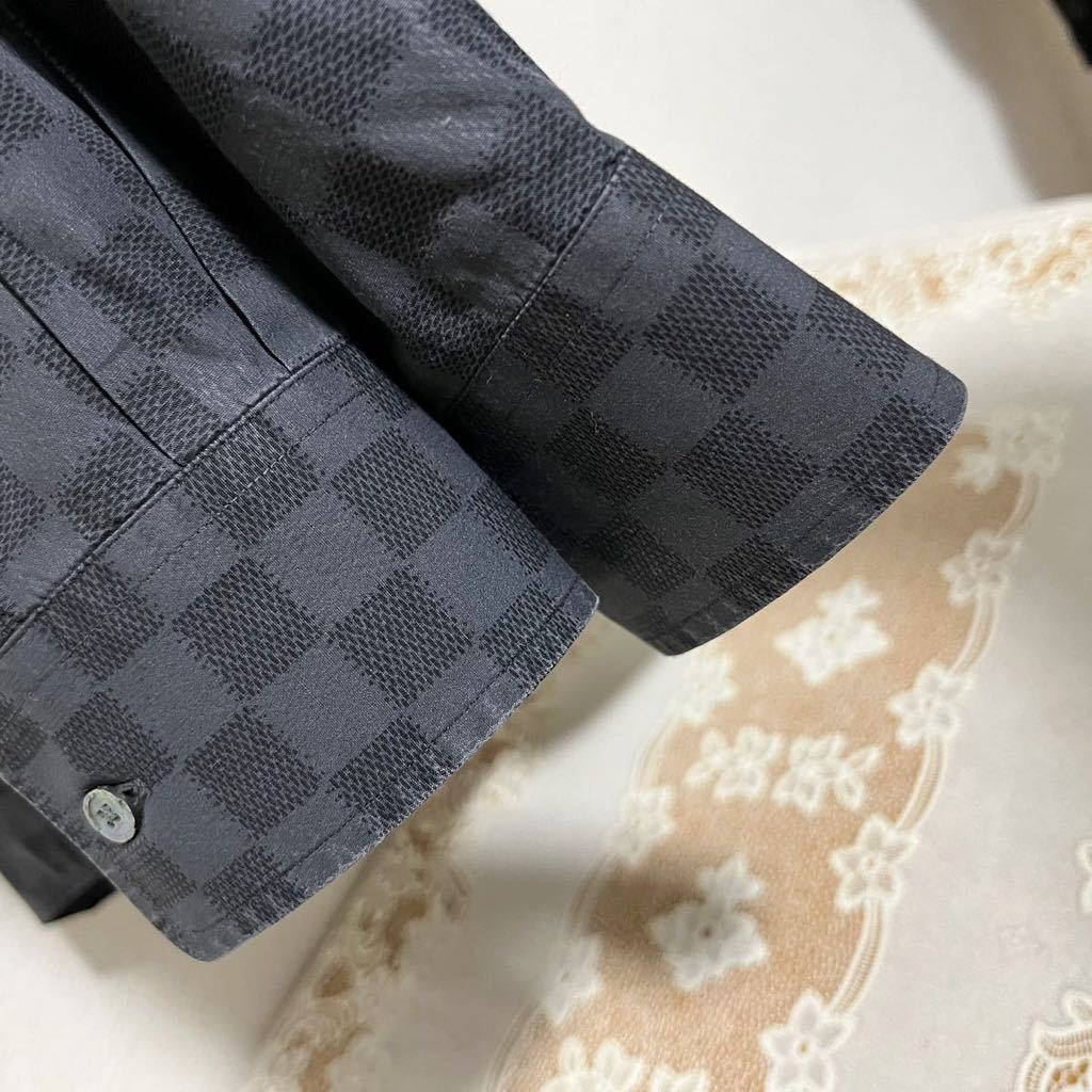 LOUIS VUITTON ルイ・ヴィトン ダミエ グラフィット 長袖シャツ 総柄