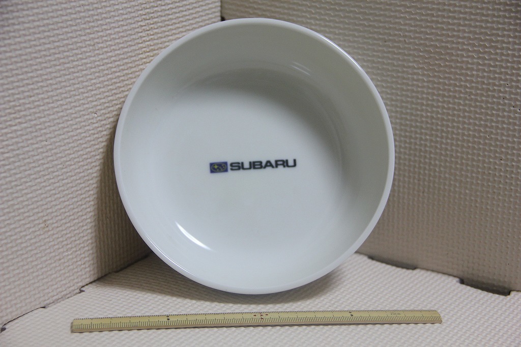  ceramics made Subaru SUBARU Logo Mark plate Tachikichi search bowl medium-sized dish automobile goods 