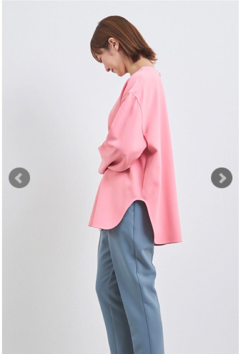 激安の yori☆ピンク美品ダブルクロスteeブラウス - fonotecanacional