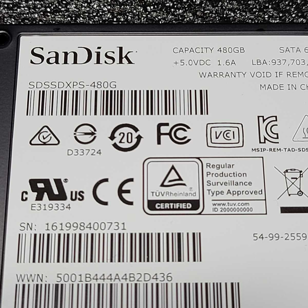 SanDisk Extreme PRO(SDSSDXPS-480G) 480GB SATA SSD 正常品 2.5インチ内蔵SSD フォーマット済み PCパーツ 動作確認済み 500GB 512GB