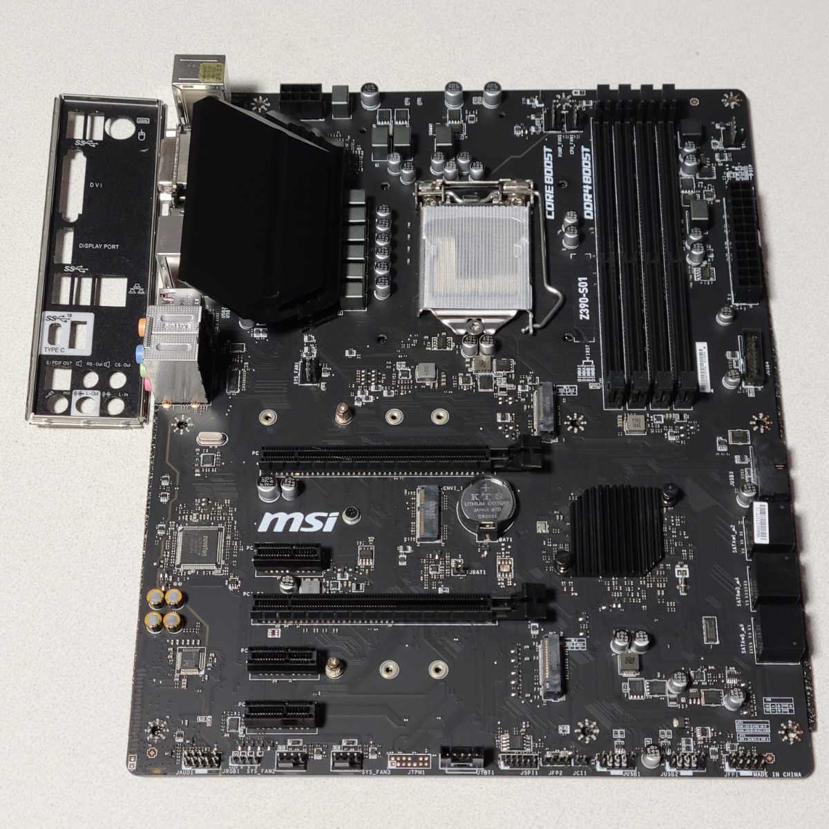 MSI Z390-S01 IOパネル付属 LGA1151 ATXマザーボード 第8・9世代 MSI Z390-S01 IOパネル付属 LGA1151 ATXマザーボード 第8・9世代
