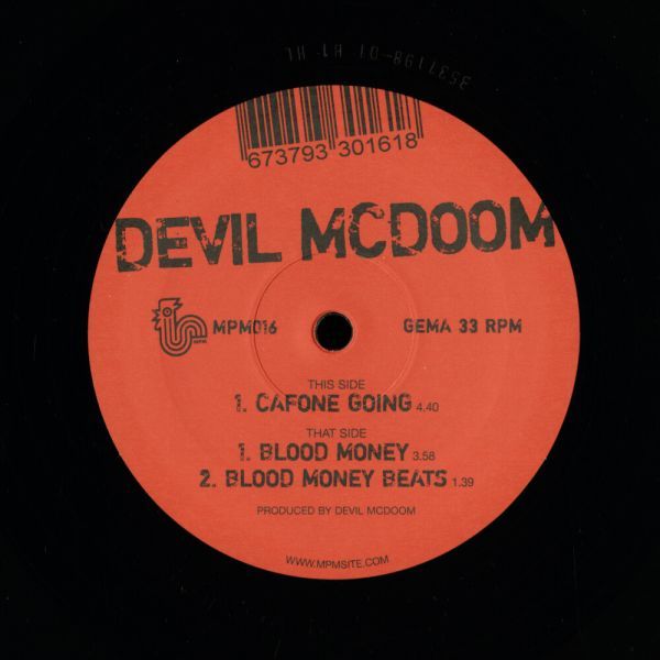 試聴 Devil McDoom - Cafone Going [12inch] Melting Pot Music GER 2005 Breakbeat_画像1