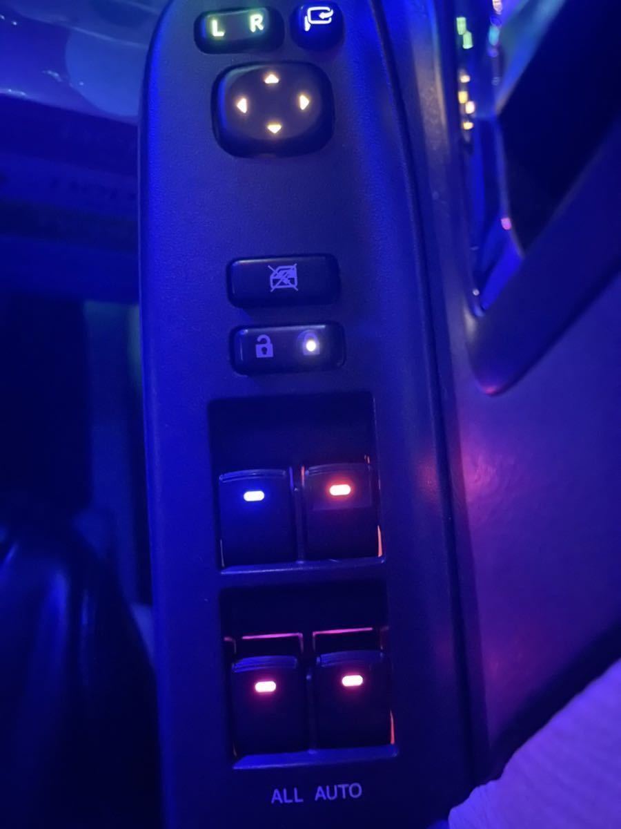 トヨタ用　パワーウインドウスイッチ　全席分 セット　7色　レインボー　LED打ち替え済み　30プリウス、20 ヴェルファイア　他多数適合OK_画像2