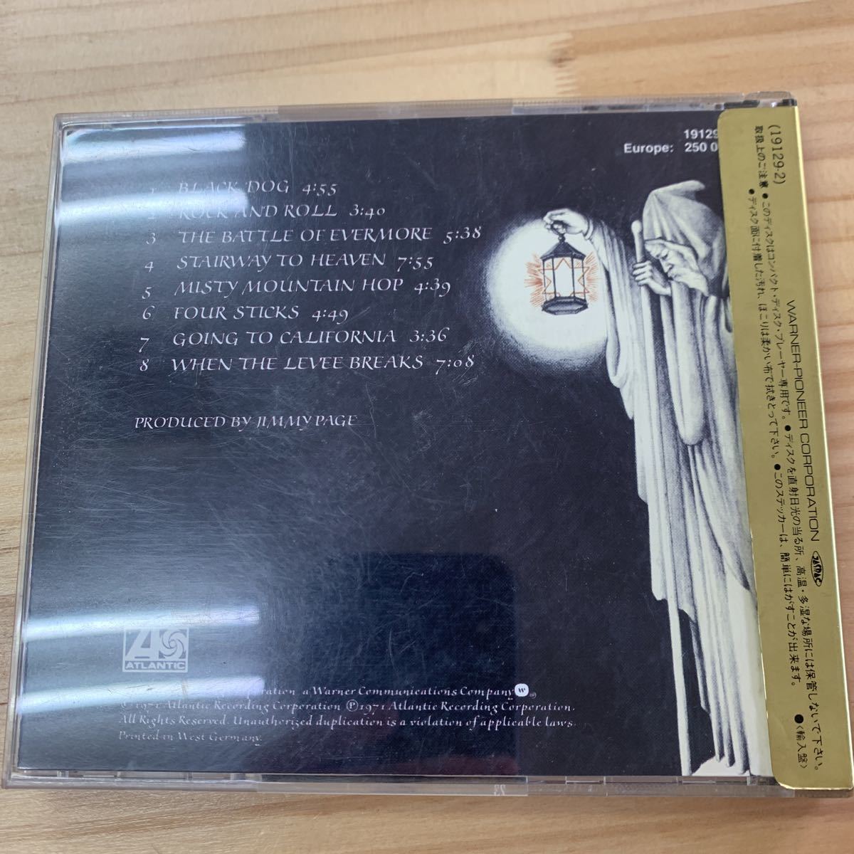 金シール帯 CD レッド・ツェッペリン Led Zeppelin 「IV」 38XP-3 西ドイツプレス ターゲットCD Target CD 旧規格 初版 2