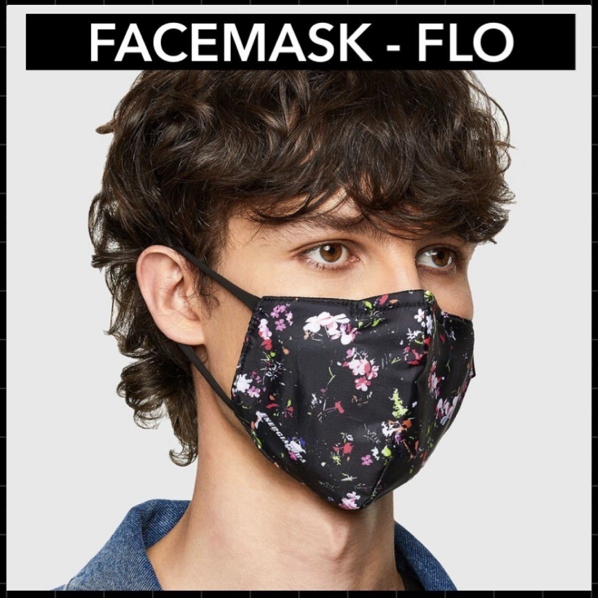 フラワー プリント DIESEL MASK ディーゼル マスク 花柄 未使用品