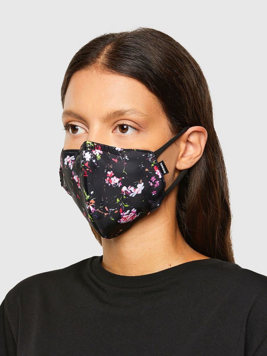 フラワー プリント DIESEL MASK ディーゼル マスク 花柄 未使用品
