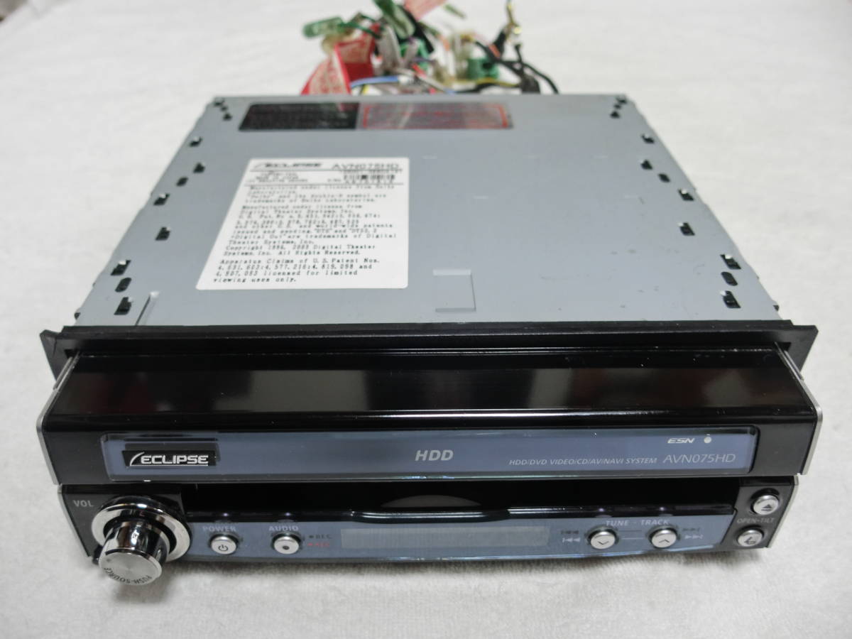 ECLIPSE イクリプス 1DIN HDD カーナビ AVN075HD 2009年地図 ジャンク_画像1