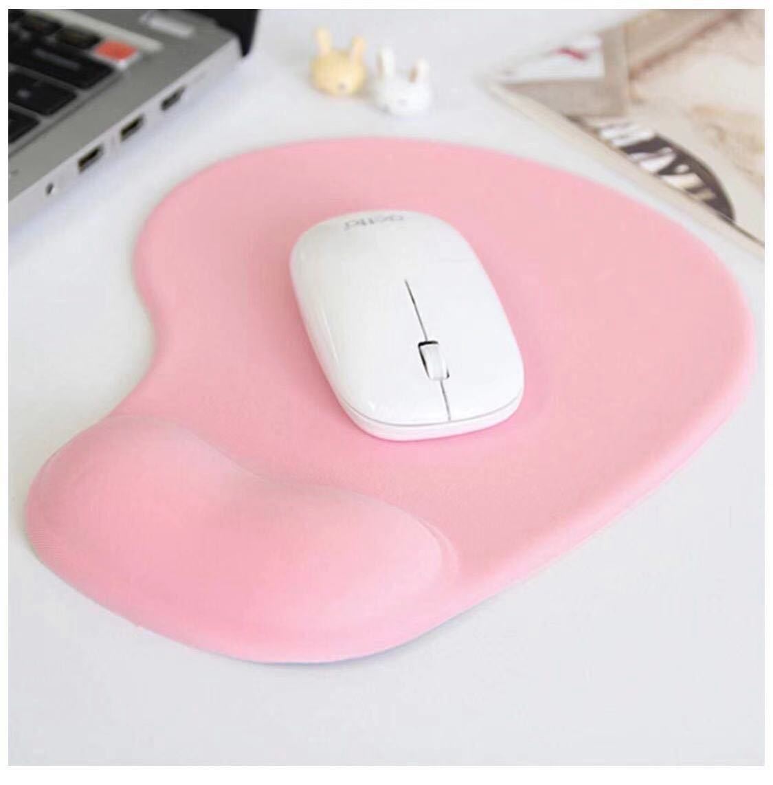  mouse pad tere Work staying home .. human engineering gray pink low repulsion wrist cushion fatigue reduction 