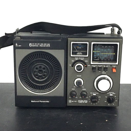 1円 National Panasonic RF-1180 FM MW SW1 SW2 SW3 SW4 6バンド レシーバー ラジオ ナショナル パナソニック_画像2