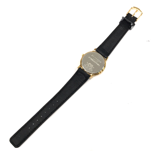 送料360円 セイコー クォーツ 腕時計 5S21‐6011 メンズ ゴールド文字盤 社外ベルト QT053-222 同梱NG_画像6