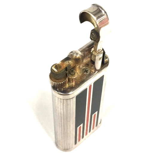 1円 ダンヒル ガスライター 喫煙具 ユニーク UNIQUE シルバー金具 約6.5×3cm 保存ケース 保存箱 付属 dunhill_画像4