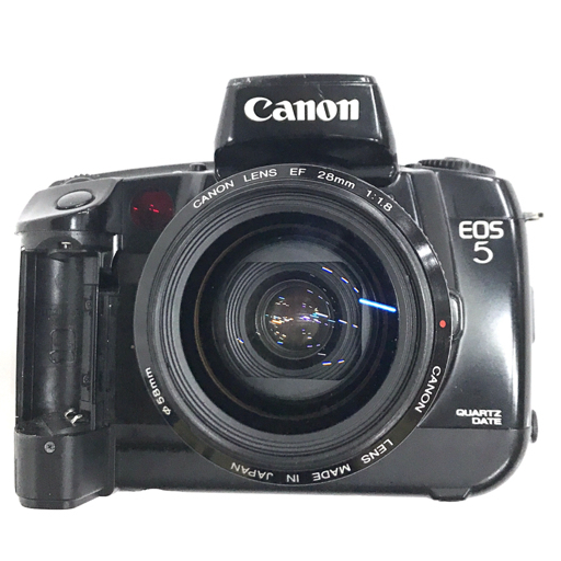 1円 Canon EOS 5 LENS EF 28mm 1:1.8 FUJI HD-P フィルムカメラ 2台セット キャノン 富士フイルム C4351_画像2