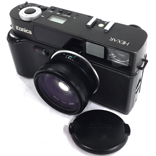 1円 KONICA HEXAR 35mm F2.0 コンパクトフィルムカメラ 動作確認済