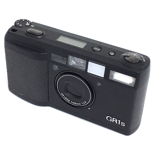 1円 RICOH GR1s 28mm 1:2.8 コンパクトフィルムカメラ ブラック ボディ