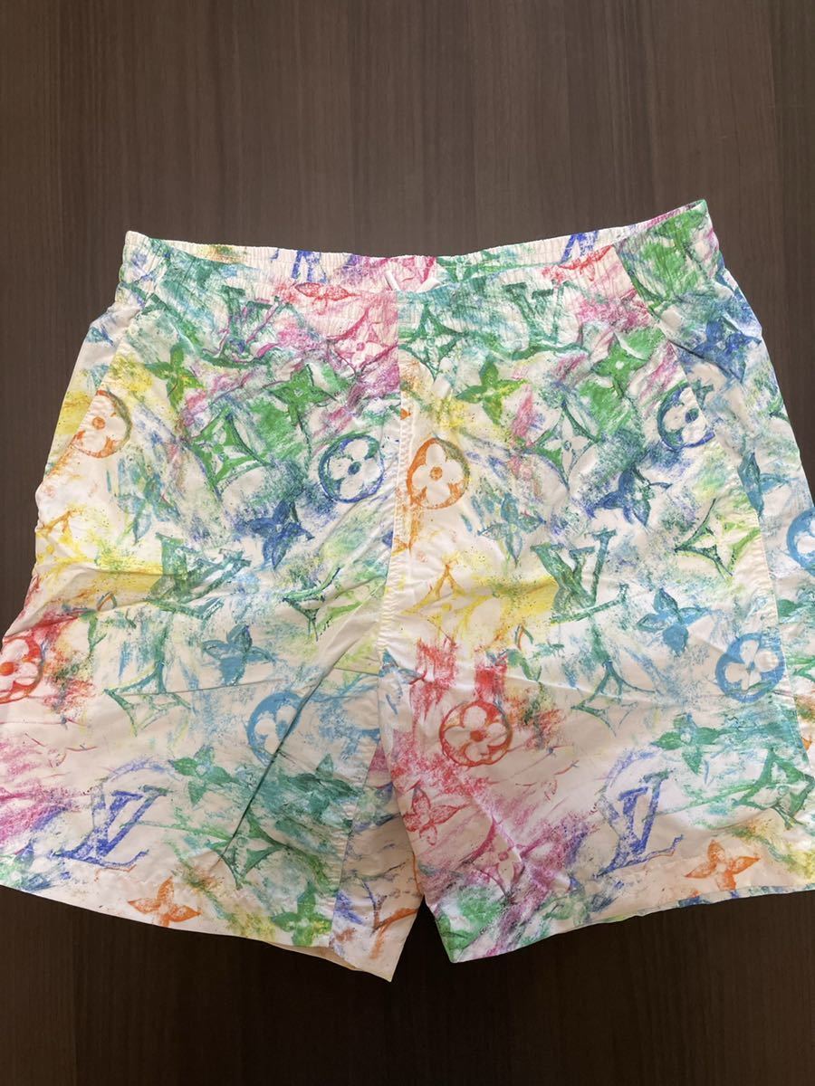 【レア・即完売】 ルイヴィトン 2021モデル モノグラムウォーター スイムウェア 水着 海水パンツ ハーフパンツ・水陸両用 M