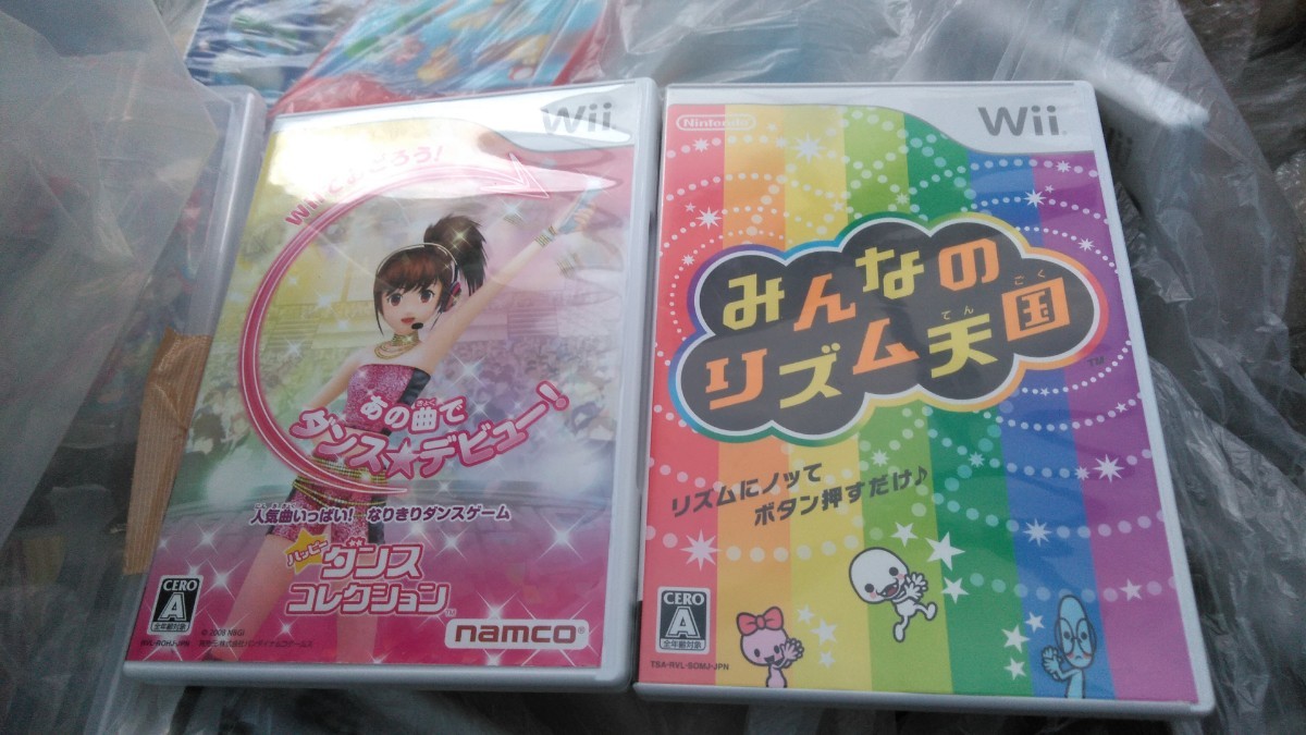 wii ハッピーダンスコレクション＋みんなのリズム天国　動作確認済み　送料無料