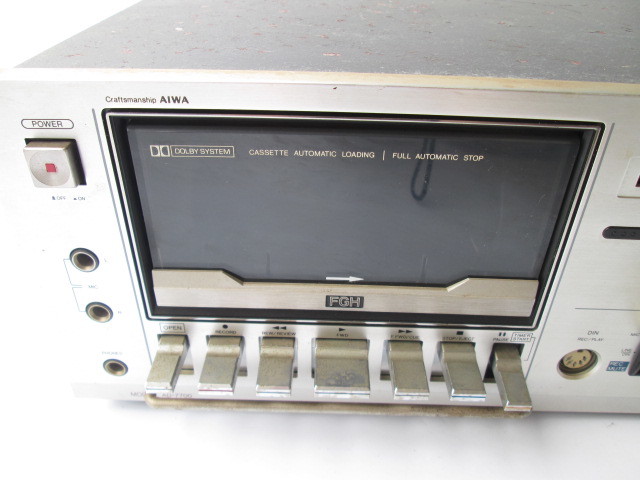 動作品】AIWA カセットレコーダー カセットデッキ AD−7700