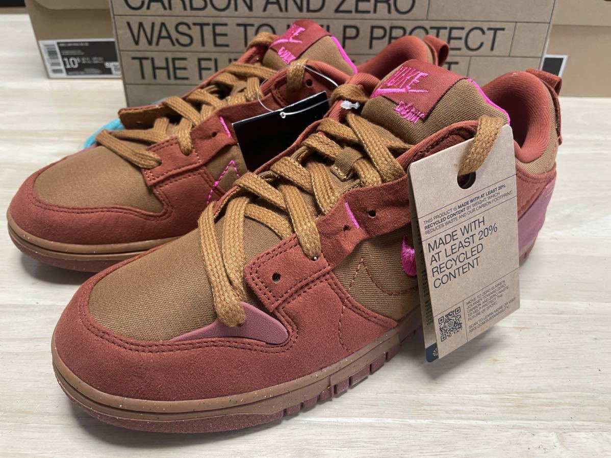 NIKE ナイキ ダンク LOW ディスラプト2 28.0cm SNK542 新品 ウイメンズ Dブロンズ/ラッグドオレンジ/キャニオンラスト/ピンクP