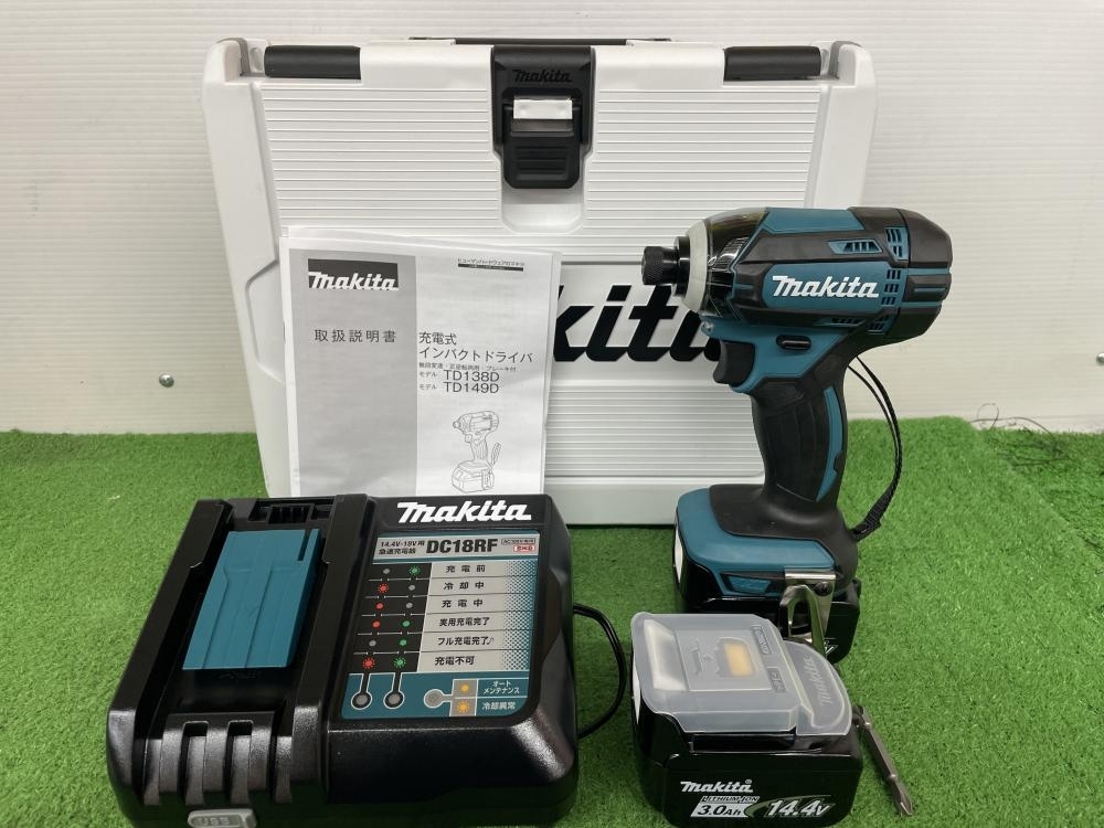 001♪未使用品♪makita マキタ 充電式インパクトドライバー TD138DRFX