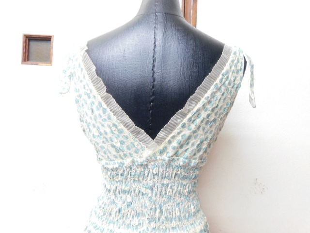 R18 Anna Sui ANNA SUI ткань земля . замечательный плечо лента One-piece размер P быстрое решение : resort . женский 