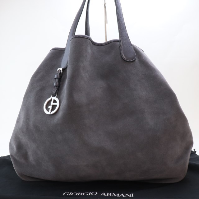 E215 ジョルジオアルマーニ トートバッグ GIORGIO ARMANI スエード製 E215 ジョルジオアルマーニ トートバッグ GIORGIO ARMANI スエード製