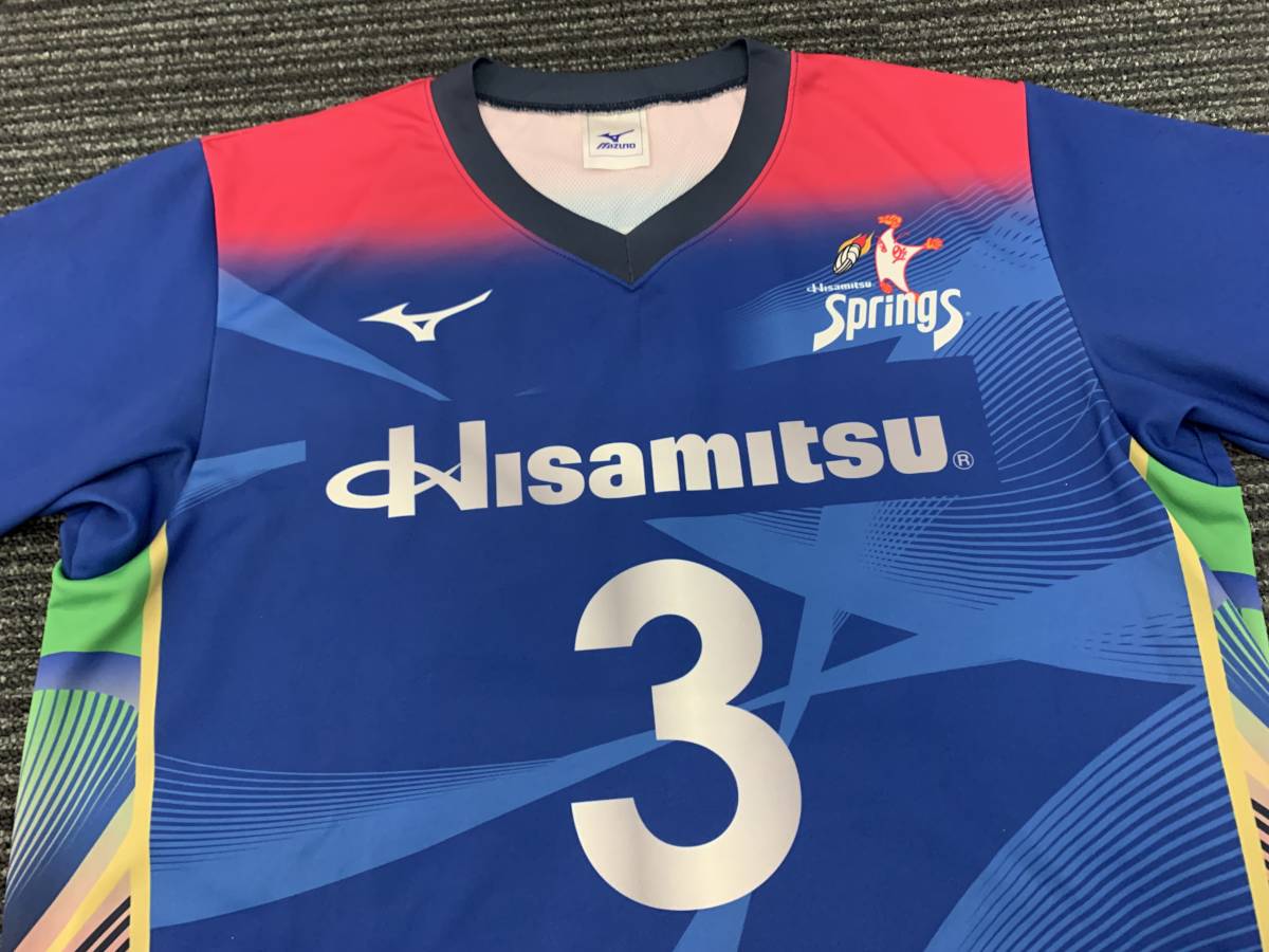 2019-20 バレーボール V.LEAGUE V1リーグ 女子 久光スプリングス OH#3 新鍋理沙 リサ Mizuno ミズノ ユニフォーム T／全日本女子 日本代表 _画像2