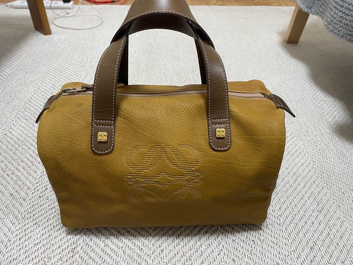 格安 LOEWE ロエベ ハンドバッグ ブラウン レザー正規品 値段交渉不可