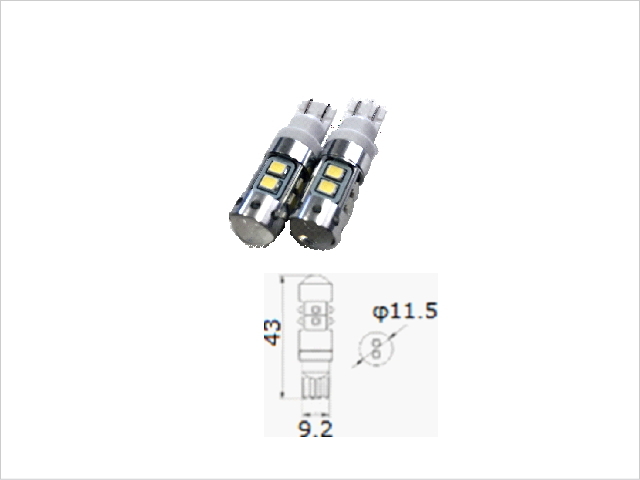 【保証付】T10(W2.1×9.5d)LEDバルブ6500kホワイト *_画像1