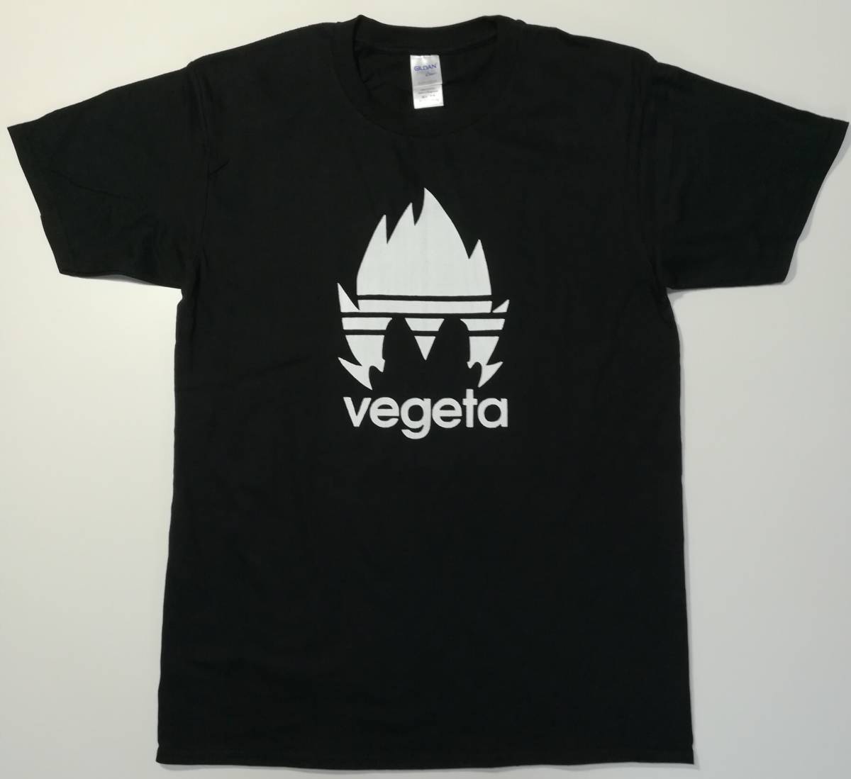 ベジータ風・VEGETA・シルエット・プリントTシャツ・黒・M_画像1