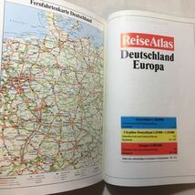 zaa-280★ヨーロッパドイツ道路旅行地図　1:200.000 das buch zum mietwagenドイツ語 1999-2000年_画像2