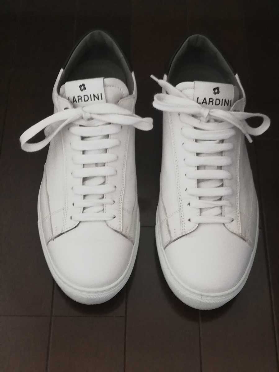 LARDINI BY YOSUKE AIZAWA□レザースニーカー□ホワイト□Size:40