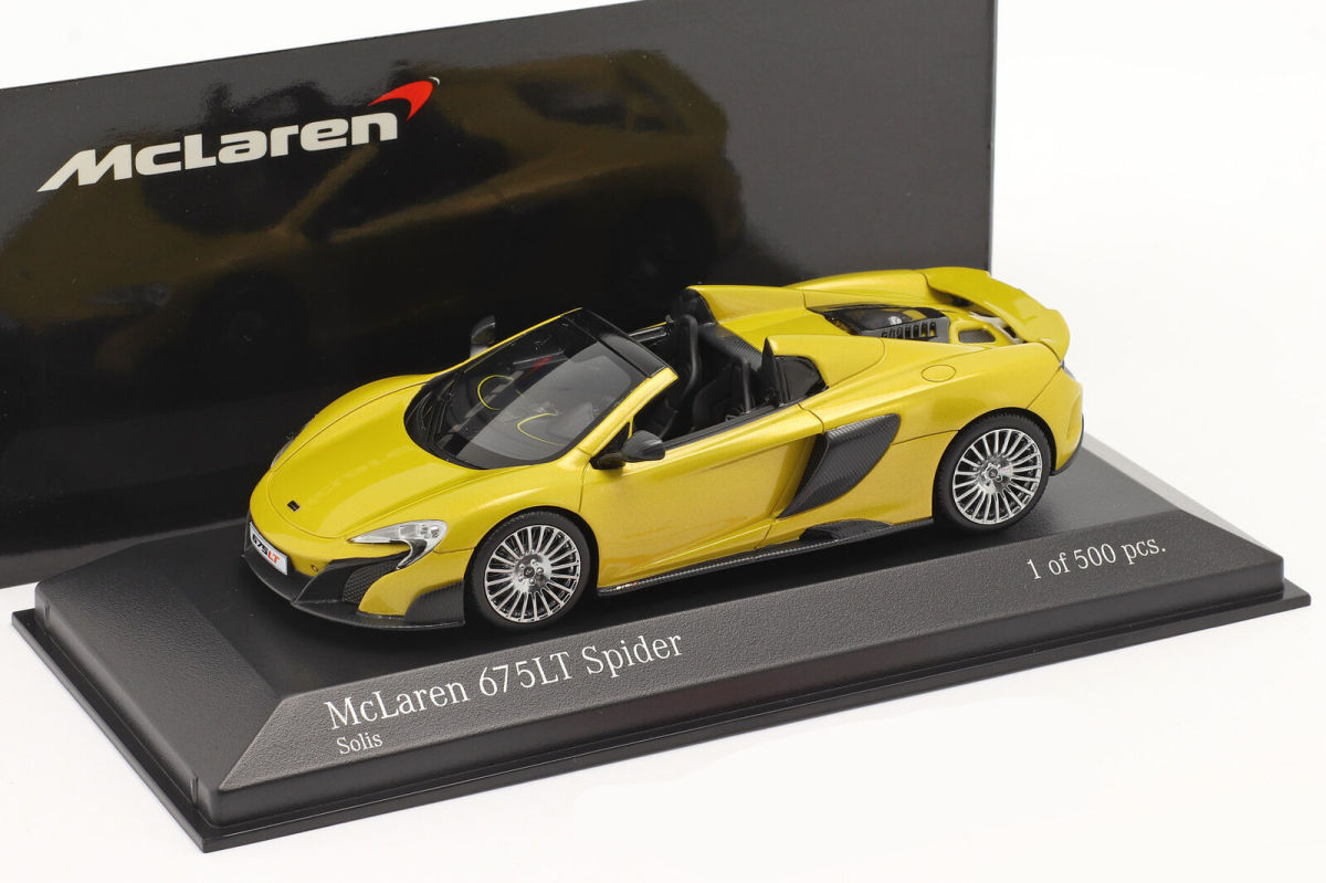 minichmaps 1/43 McLaren 675LT Spider 2016 solis yellow　マクラーレン　ミニチャンプス